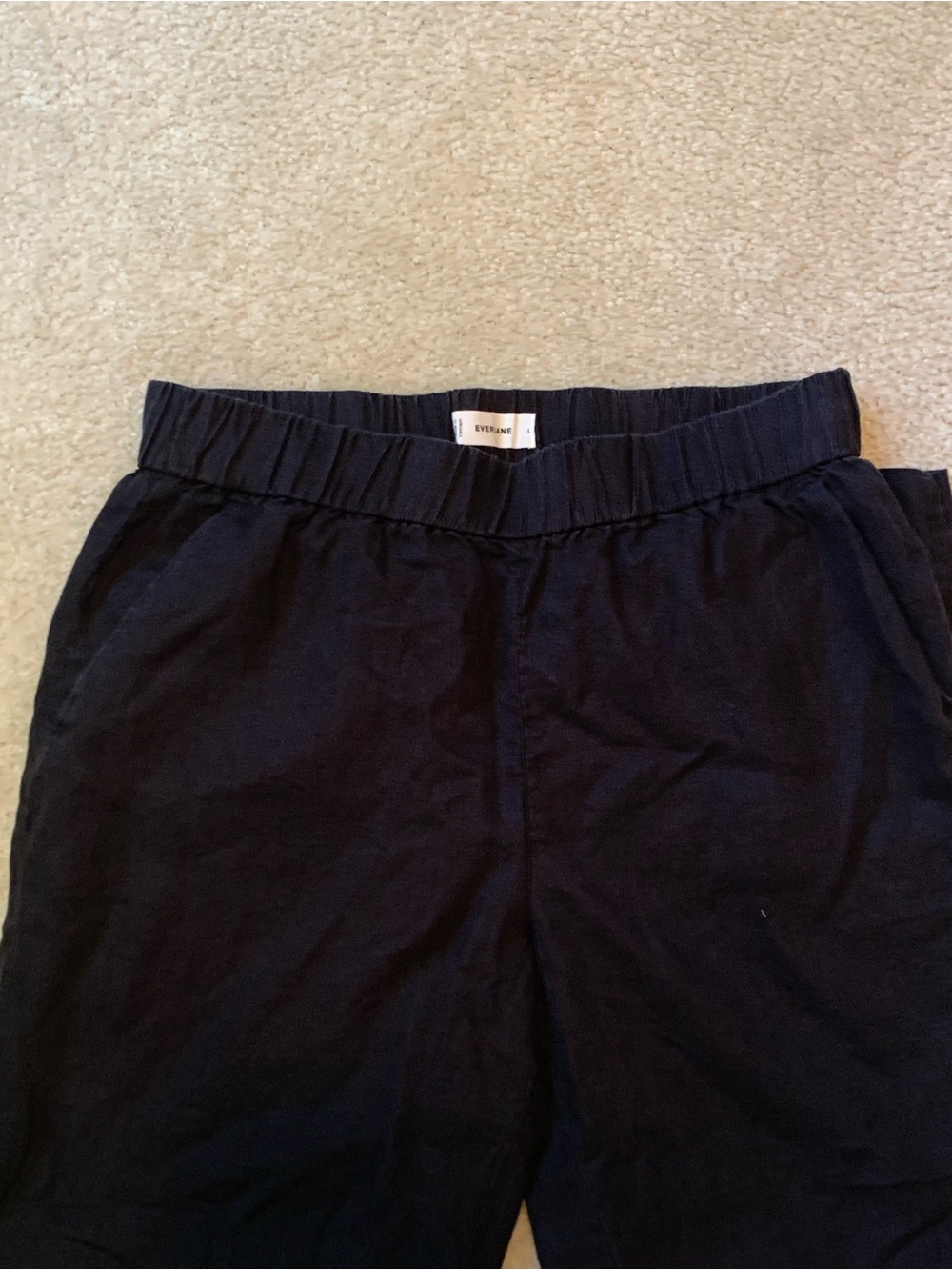 Everlane The Linen Easy Pant in Black - Picture 3 of 8